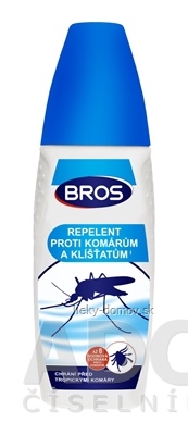 BROS repelent proti komárom a kliešťom 1x100 ml