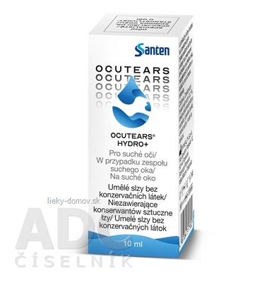 OCUTEARS HYDRO+ očný roztok, bez konzervačných látok 1x10 ml