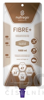 Nutrego FIBRE+ s príchuťou neutral tekutá výživa, sondová 6x1000 ml