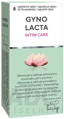 Vitabalans GYNOLACTA INTIM CARE vaginálne tablety 1x8 ks
