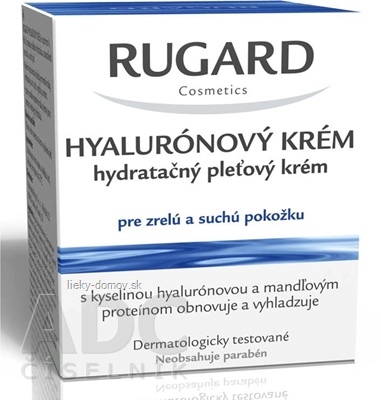 RUGARD HYALURÓNOVÝ KRÉM hydratačný pleťový krém pre zrelú a suchú pokožku, 1x50 ml