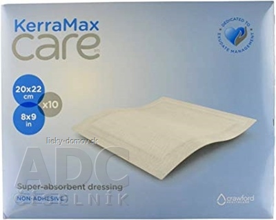 KerraMax Care krytie na rany, superabsorpčné, neadhezívne, 20x22cm, 1x10 ks