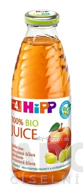 HiPP BIO Jablkovo - hroznová šťava (od ukonč. 4. mesiaca) 1x500 ml