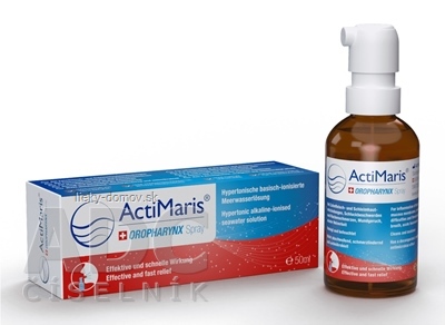 ActiMaris OROPHARYNX Sprej hypertonický roztok morskej vody 1x50 ml