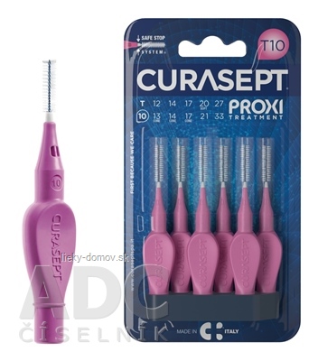 CURASEPT PROXI TREATMENT T10 Fuxia medzizubné kefky 1x6 ks