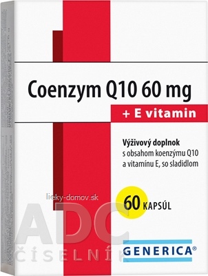GENERICA Coenzym Q10 60 mg + E vitamin cps 1x60 ks