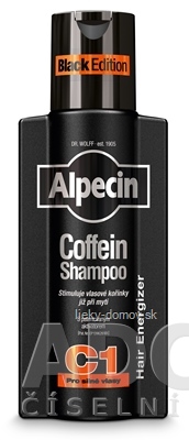 ALPECIN Coffein Shampoo C1 Black Edition kofeínový šampón proti vypadávaniu vlasov 1x250 ml