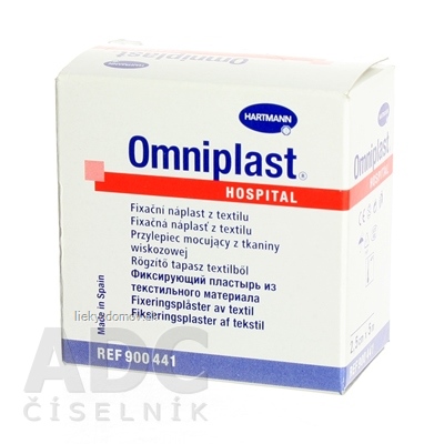 OMNIPLAST náplasť textilná na cievke (2,5cmx5m) 1x1 ks