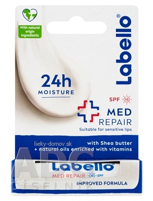 Labello MED REPAIR SPF 15 balzam na pery 1x4,8 g