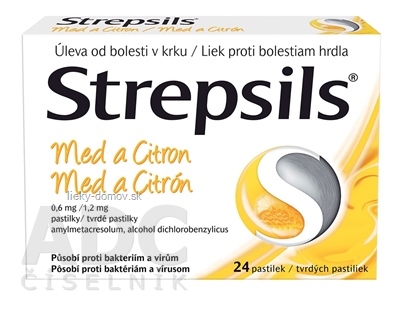 Strepsils Med a Citrón pas ord 1x24 ks