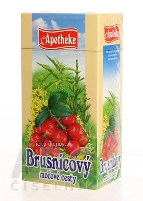 APOTHEKE BRUSNICOVÝ ČAJ NA MOČOVÉ CESTY 20x1,5 g (30 g)