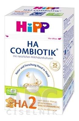 HiPP HA 2 COMBIOTIK následná mliečna dojčenská výživa (od 6. mesiaca) 1x600 g