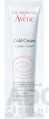 AVENE COLD CREAM krém na veľmi suchú citlivú pokožku 1x40 ml