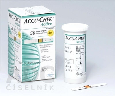 ACCU-CHEK Active Glucose 50 testovacie prúžky do glukomera 1x50 ks