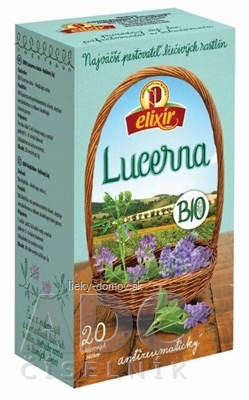 AGROKARPATY BIO Lucerna siata, Antireumatický čaj bylinný čaj, čistý prírodný produkt, 20x2 g (40 g)