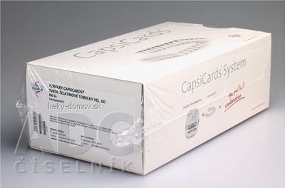 CapsiCards žel. kapsuly vel´. 00 - FAGRON transparentné 850 ks kartón 17x50 ks (1 bal.), 1x1 set