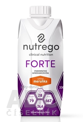 Nutrego FORTE s príchuťou marhuľa 12x330 ml