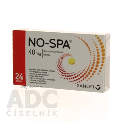 NO-SPA 40 mg tbl (blis.PVC/Al) 1x24 ks