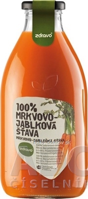 zdravo 100% MRKVOVO-JABLKOVÁ ŠŤAVA 1x0,75 l