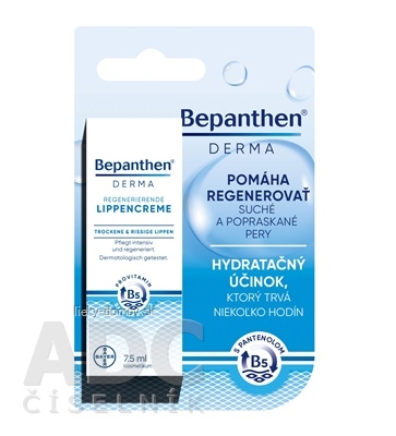 Bepanthen DERMA Krém na pery tyčinka s panthenolom 1x7,5 ml
