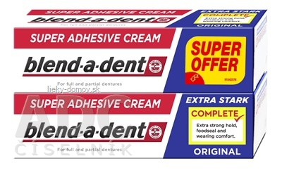 blend-a-dent EXTRA STARK ORIGINAL Duo pack (super fixačný dentálny krém) 2x47 g