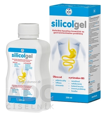 Silicolgel koloidná kys. kremičitá na gastrointestinálne problémy 1x200 ml