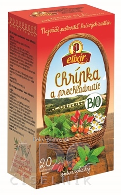 AGROKARPATY elixír BIO Chrípka a prechladnutie ovocno - bylinný čaj v nálevových vreckách 20x2 g (40 g)