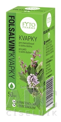 FYTO Folsalvin kvapky na kloktanie s pantenolom 1x50 ml