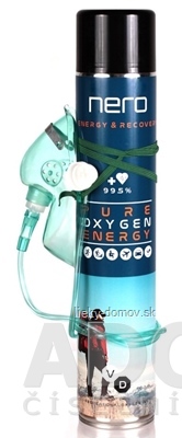 Nero PURE OXYGEN ENERGY inhalačný kyslík (objem kyslíka 14 l) 1x750 ml