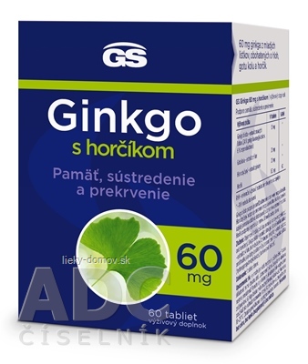 GS Ginkgo 60 mg s horčíkom tbl 1x60 ks