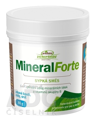 VITAR Veterinae Mineral Forte sypká zmes 1x80 g