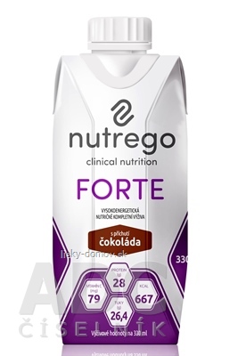 Nutrego FORTE s príchuťou čokoláda 12x330 ml