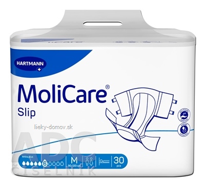 MoliCare Slip extra plus 6 kvapiek M inkontinenčné nohavičky, 90 - 120 cm, 1891 ml, 1x30 ks