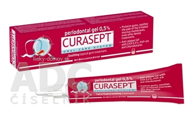CURASEPT ADS SOOTHING 0,5% Parodontálny gél 1x30 ml