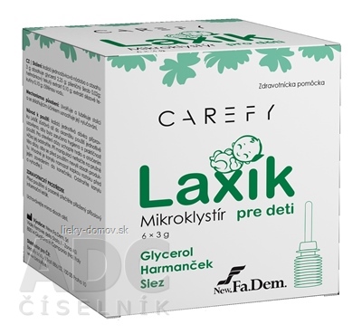 CAREFY Laxík mikroklystír pre deti 6x3 g