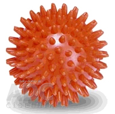 GYMY MASÁŽNA LOPTIČKA - ježko 6 cm oranžová, priemer 6 cm 1x1 ks