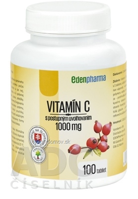 EDENPharma VITAMÍN C 1000 mg tbl s postupným uvoľňovaním 1x100 ks