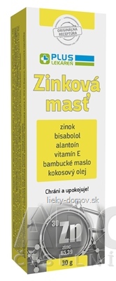 PLUS LEKÁREŇ Zinková masť 1x30 g