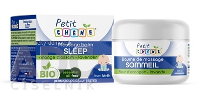 Petit CHENE Massage balm SLEEP masážny balzam pomarančový kvet - levanduľa 1x40 ml