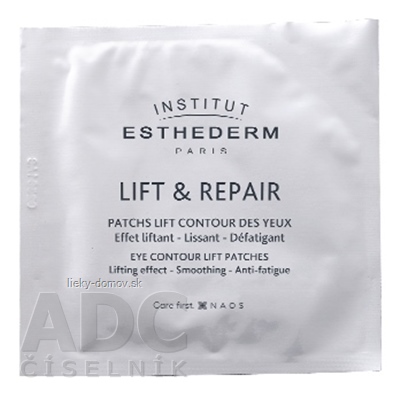 ESTHEDERM LIFT & REPAIR EYE CONTOUR LIFT PATCHES vypínacie očné náplasti (10 vrecúšok po 2 náplasti) 1x20 ks