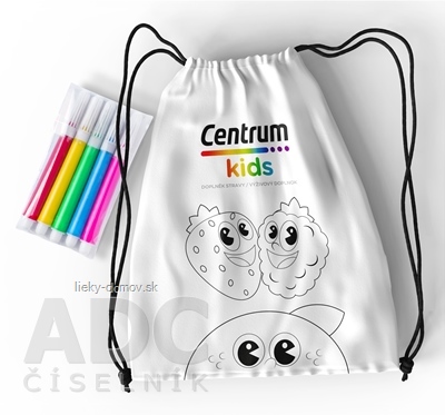Centrum kids Vyfarbovací batôžtek a mini fixky 1x1 set