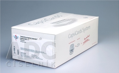 CapsiCards žel. kapsule vel´. 0  - FAGRON transparentné 950 ks kartón 19x50 ks (1 bal.), 1x1 set