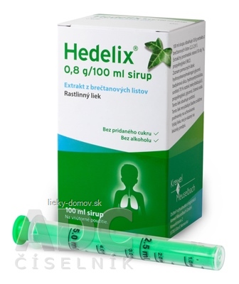 Hedelix sir (fľ.skl.jantár.+dávkov.striek.) 1x100 ml