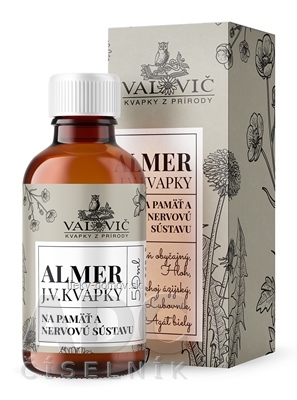 J.V. KVAPKY - ALMER na pamäť a nervovú sústavu 1x50 ml