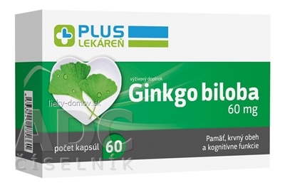 PLUS LEKÁREŇ Ginkgo biloba 60 mg cps 1x60 ks