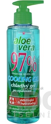 VIVAPHARM ALOE VERA 97% upokojujúci CHLADIVÝ GÉL 1x250 ml