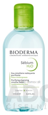 BIODERMA Sébium H2O micelárna pleťová voda na mastnú a zmiešanú pleť 1x250 ml