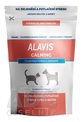 ALAVIS CALMING mäkké tablety pre psy a mačky 1x30 ks