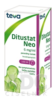 Ditustat Neo perorálny roztok sol por (fľ.skl.jantár. + odmerka PP) 1x100 ml