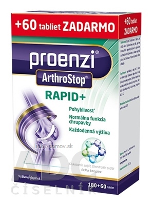 Proenzi ArthroStop RAPID+ tbl (inov.2022) 180+60 zadarmo (240 ks)